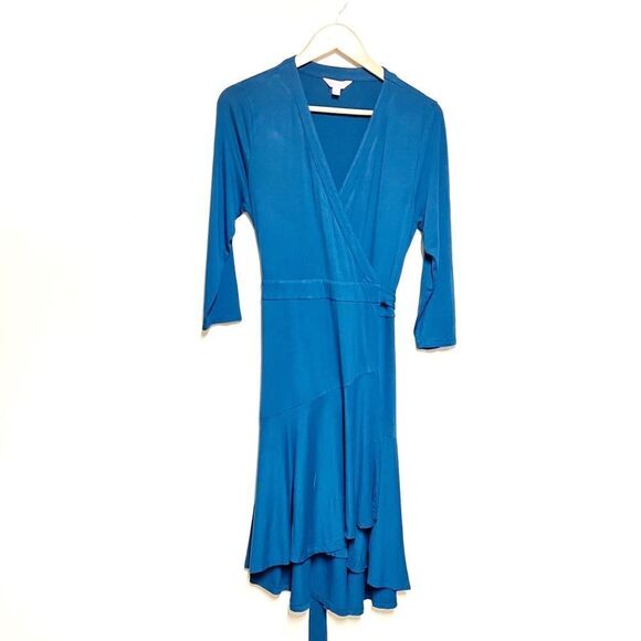 Lilly Pulitzer Deep Blue Wrap Midi Dress - Picture 7 of 11
